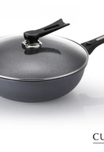 【義大利CUOCO】鈦晶岩系列T3-IH不沾大寶鍋34cm(附蓋)