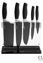 【義大利CUOCO】未來領航系列-420粉末鋼刀具組Plus(切片刀+廚師刀+三德刀+萬用刀+果皮刀) 【義大利CUOCO】未來領航系列-420粉末鋼刀具組Plus(切片刀+廚師刀+三德刀+萬用刀+果皮刀)