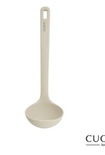 【義大利CUOCO】北歐系列-半月柄全矽膠湯勺31cm-白色
