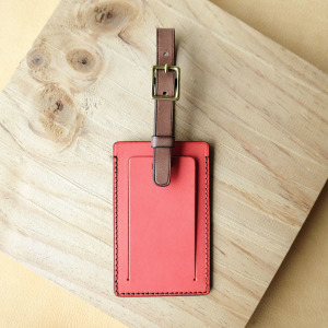 行李吊牌 珍珠紅/甜巧克 ネームホルダー 行李吊牌 珍珠紅/甜巧克 ネームホルダー