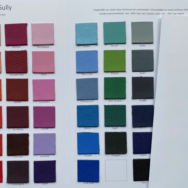 法國 ALRAN皮廠 CHÈVRE SULLY 系列 原廠色卡 法國 ALRAN皮廠 CHÈVRE SULLY 系列 原廠色卡