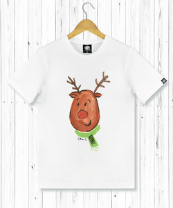 聖誕馴鹿手繪T 男T恤