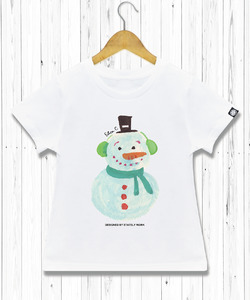 聖誕雪人手繪 T 童裝