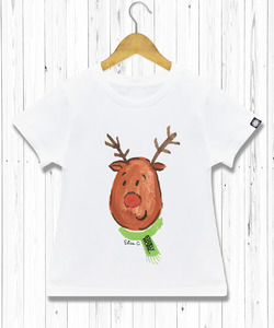聖誕馴鹿手繪T 童裝