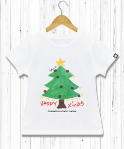 聖誕樹手繪T 童裝