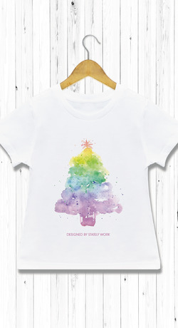 渲染聖誕樹T 童裝 渲染聖誕樹T 童裝