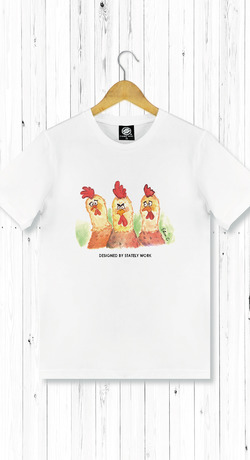 厭世生肖 雞 男T恤 厭世生肖 雞 男T恤