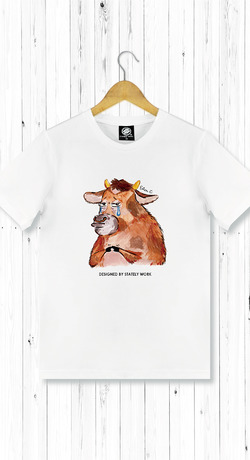 厭世生肖 牛 男T恤 厭世生肖 牛 男T恤