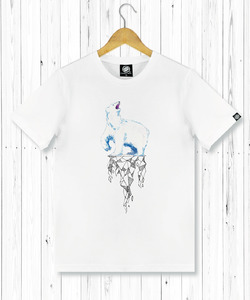 冰山北極熊 男T恤