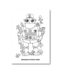 機器人 明信片