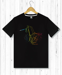 彩虹獨角獸 男T恤-2色