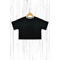 短版空白素面T恤 女T恤-黑 短版空白素面T恤 女T恤-黑