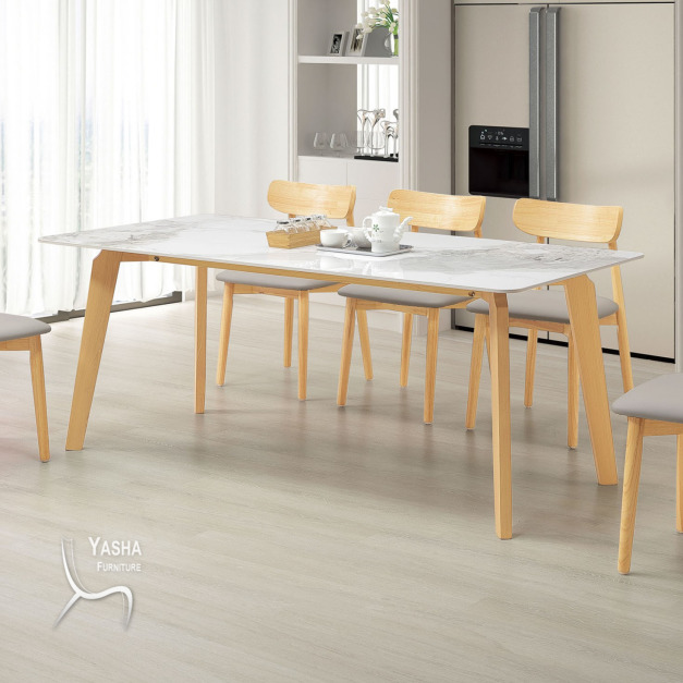 B520-01 萊瑞6尺原木岩板餐桌 (219原木)(180) B520-01 萊瑞6尺原木岩板餐桌 (219原木)(180)