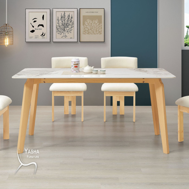 B520-03 萊瑞5.3尺原木岩板餐桌 (219原木)(160) B520-03 萊瑞5.3尺原木岩板餐桌 (219原木)(160)