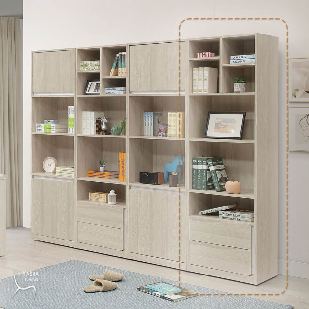 B551-04 萊米克2尺二抽書櫃 (HY939) B551-04 萊米克2尺二抽書櫃 (HY939)