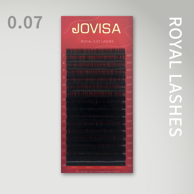 6D 多根稼接 -【皇家0.07】睫毛 J/B/C/CC/D▸黑色◂