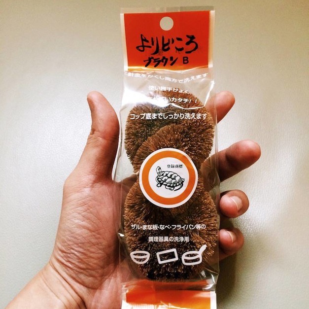 日本製8字型棕刷(龜之子束子)