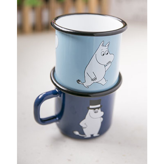 嚕嚕米琺瑯馬克杯 370cc (粉藍/深藍兩色擇一) 嚕嚕米琺瑯馬克杯 370cc (粉藍/深藍兩色擇一)