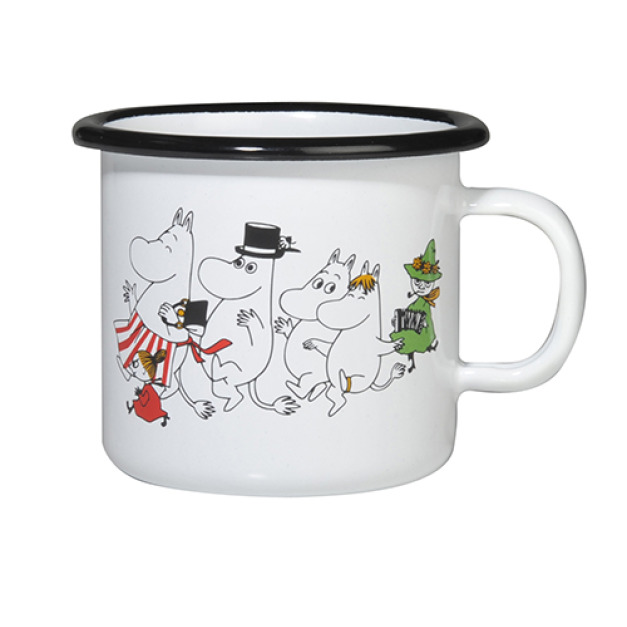 嚕嚕米Valley 琺瑯馬克杯 250cc (白色) 嚕嚕米Valley 琺瑯馬克杯 250cc (白色)