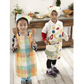 兒童連帽圍裙(110-120cm)--橘格紋_2 兒童連帽圍裙(110-120cm)--橘格紋_2