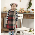 兒童連帽圍裙(110-130cm)--紅格紋_2 兒童連帽圍裙(110-130cm)--紅格紋_2