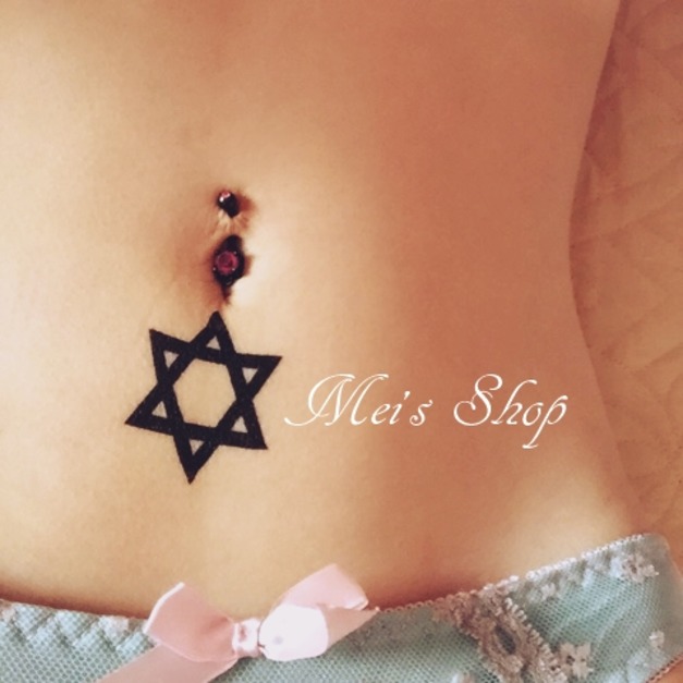 迷你紋身 六芒星 迷你紋身 六芒星