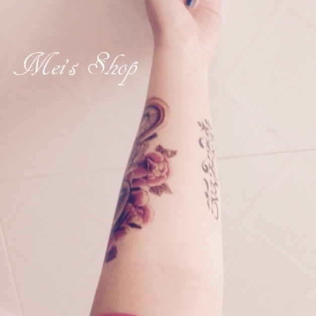 迷你紋身 梵文六字箴言 迷你紋身 梵文六字箴言