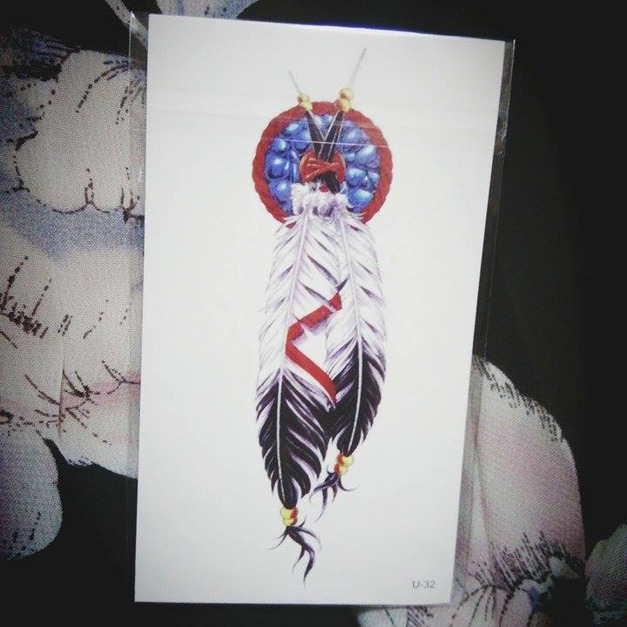 迷你紋身 羽毛 迷你紋身 羽毛