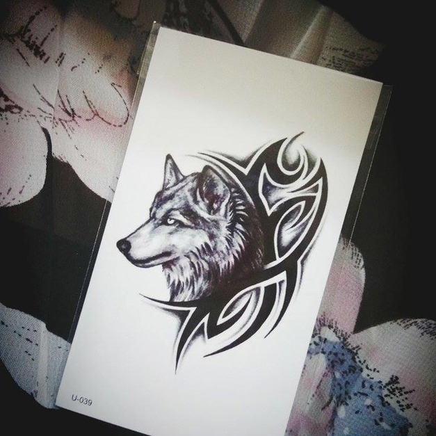 迷你紋身 狼圖騰 迷你紋身 狼圖騰