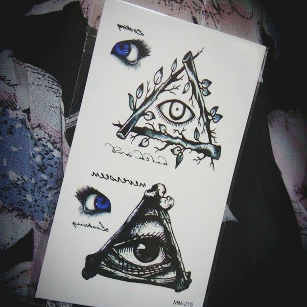 迷你紋身 三角眼 迷你紋身 三角眼