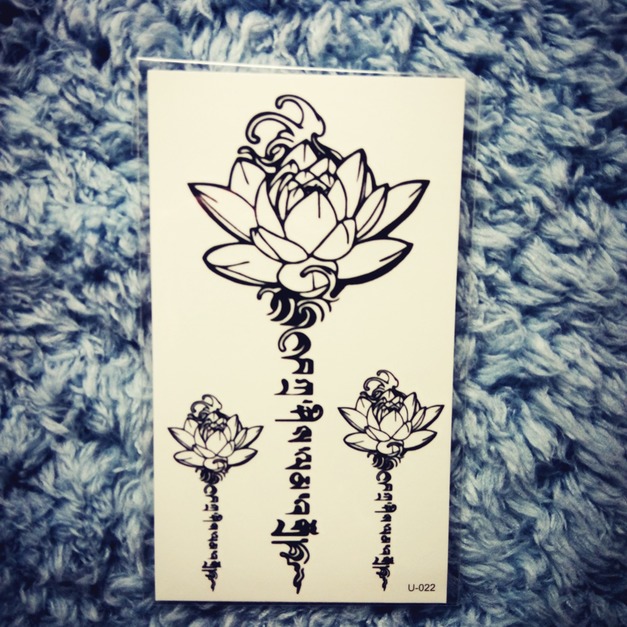 迷你紋身 梵文蓮 迷你紋身 梵文蓮