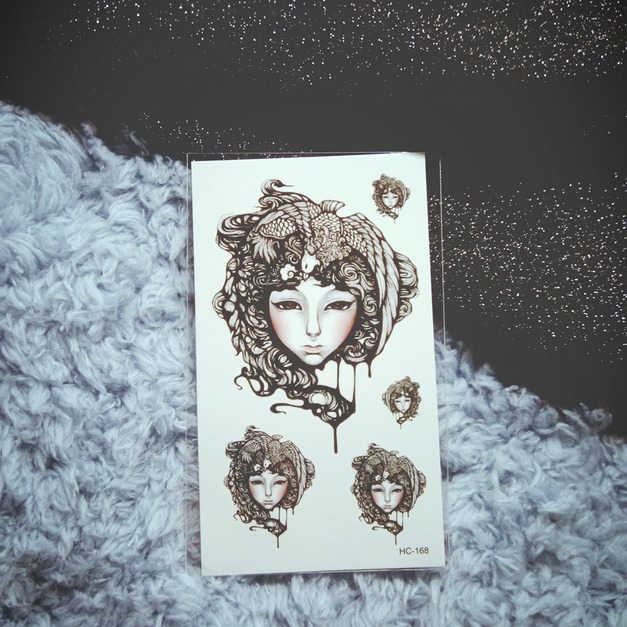 迷你紋身 女頭像 迷你紋身 女頭像