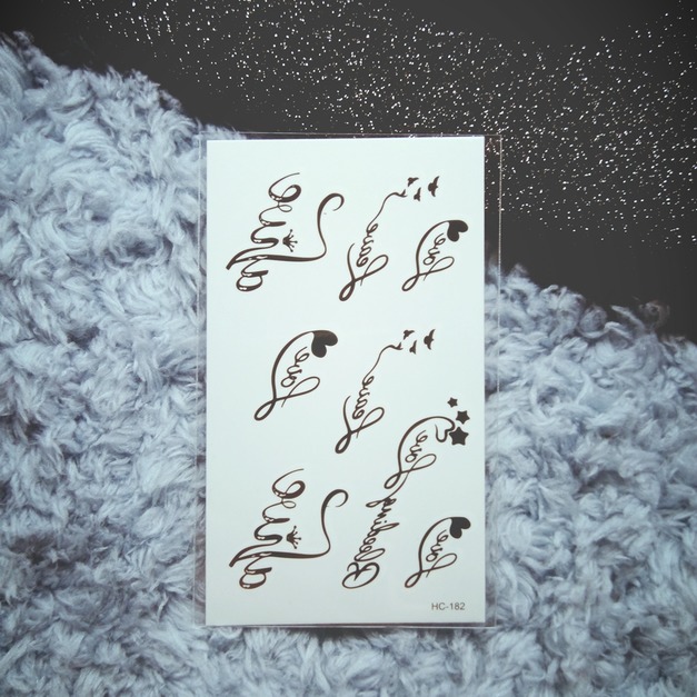 迷你紋身 唯美愛心簽名 迷你紋身 唯美愛心簽名