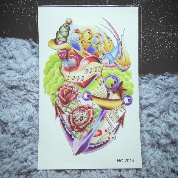 迷你紋身 骷髏花 迷你紋身 骷髏花