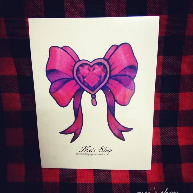 獨家訂做款紋身 寶石蝴蝶結 獨家訂做款紋身 寶石蝴蝶結