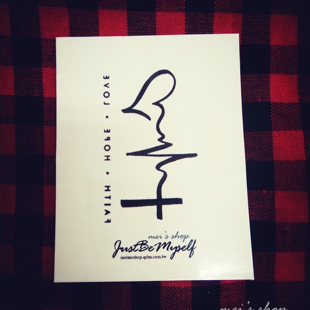 獨家訂做款紋身 Faith Hope Love 獨家訂做款紋身 Faith Hope Love