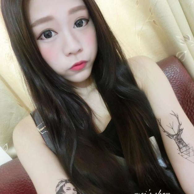 迷你紋身 個性女孩 迷你紋身 個性女孩