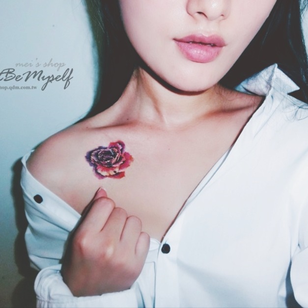 限量新款大圖刺青紋身 水彩渲染花 限量新款大圖刺青紋身 水彩渲染花