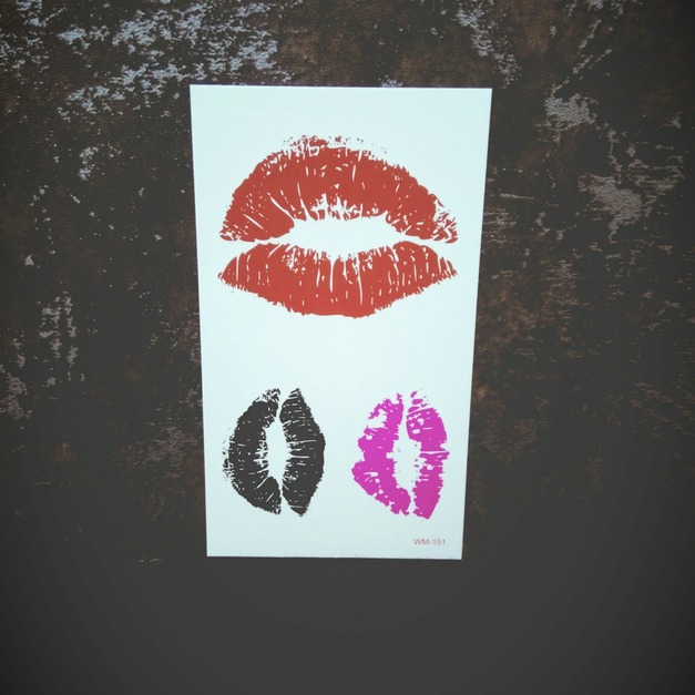 限量新款迷你刺青紋身 彩色唇印 限量新款迷你刺青紋身 彩色唇印