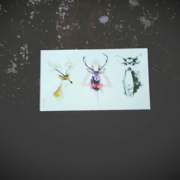 限量新款迷你刺青紋身 森林鹿-2 限量新款迷你刺青紋身 森林鹿-2