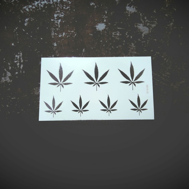 限量新款迷你刺青紋身 麻葉 限量新款迷你刺青紋身 麻葉