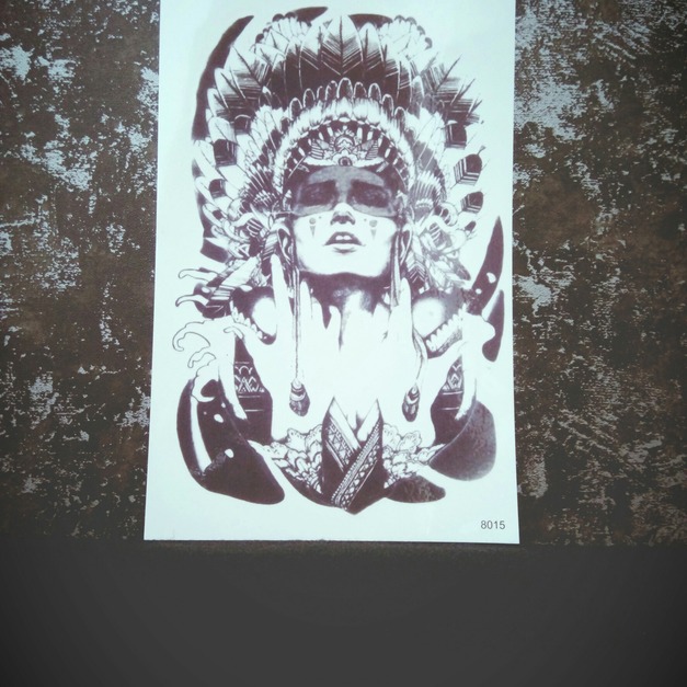 限量新款大圖刺青紋身 印地安 限量新款大圖刺青紋身 印地安