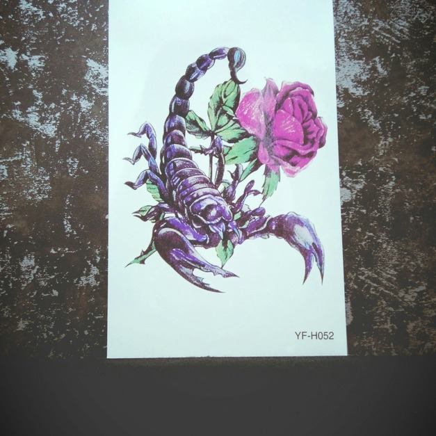 限量新款大圖刺青紋身 玫瑰之蠍 限量新款大圖刺青紋身 玫瑰之蠍