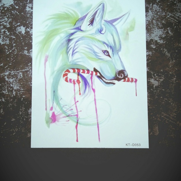 限量新款大圖刺青紋身 杖狼 限量新款大圖刺青紋身 杖狼