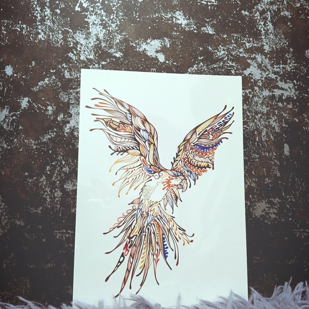 限量新款大圖刺青紋身 彩鷹 限量新款大圖刺青紋身 彩鷹