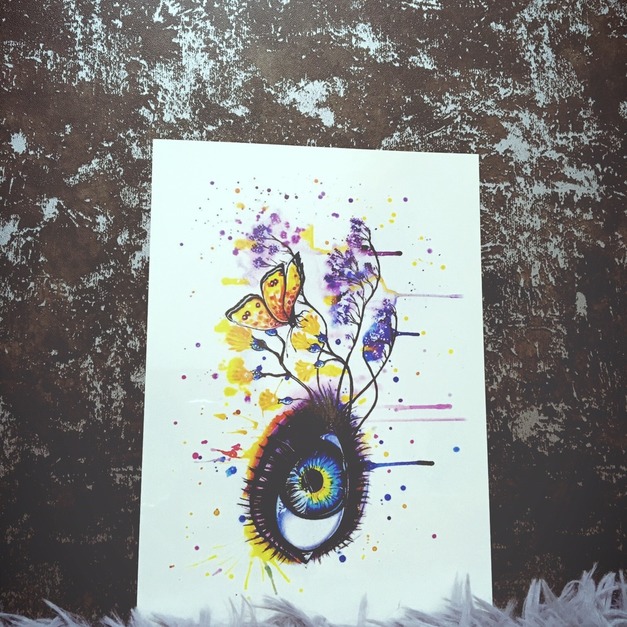 限量新款大圖刺青紋身 彩蝶瞳 限量新款大圖刺青紋身 彩蝶瞳