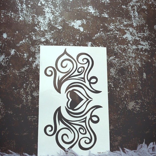 限量新款大圖刺青紋身 愛心圖騰 限量新款大圖刺青紋身 愛心圖騰