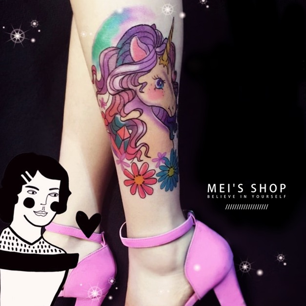 限量新款大圖刺青紋身 夢幻獨角獸 限量新款大圖刺青紋身 夢幻獨角獸