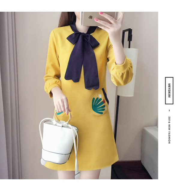 秋冬小香風顯瘦A字連身裙 秋冬小香風顯瘦A字連身裙