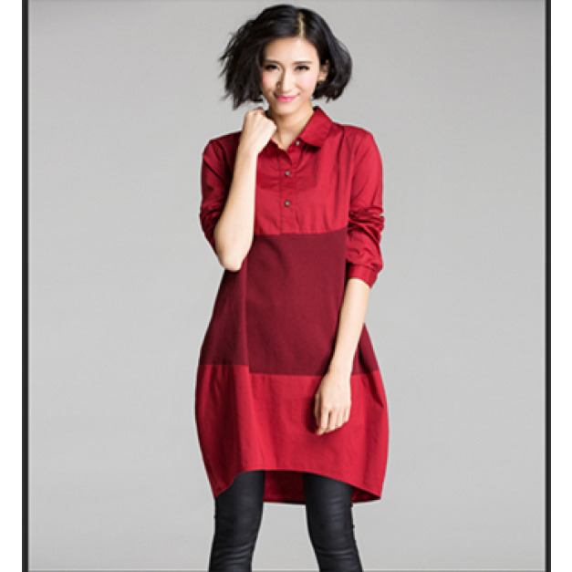 韓版時尚修身燈籠大尺碼連身裙 韓版時尚修身燈籠大尺碼連身裙